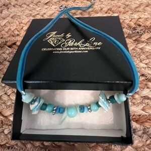 Park Lane turquoise necklace.